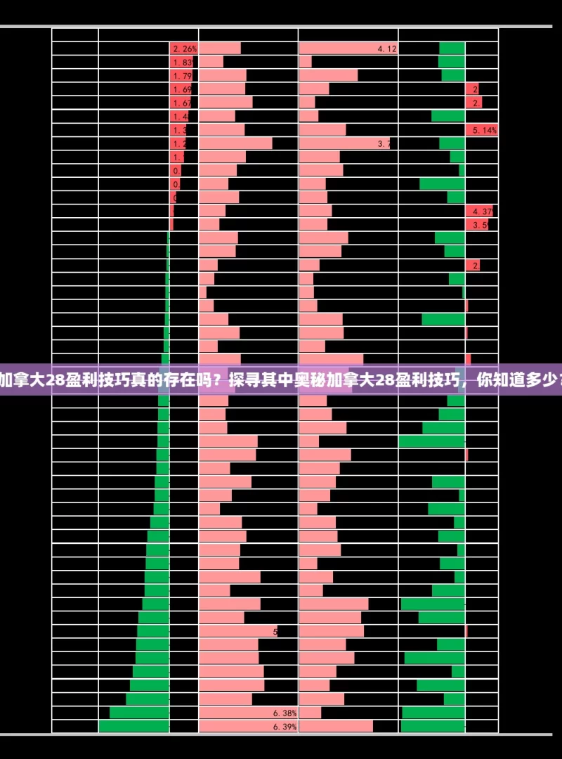 加拿大28盈利技巧真的存在吗？探寻其中奥秘加拿大28盈利技巧，你知道多少？